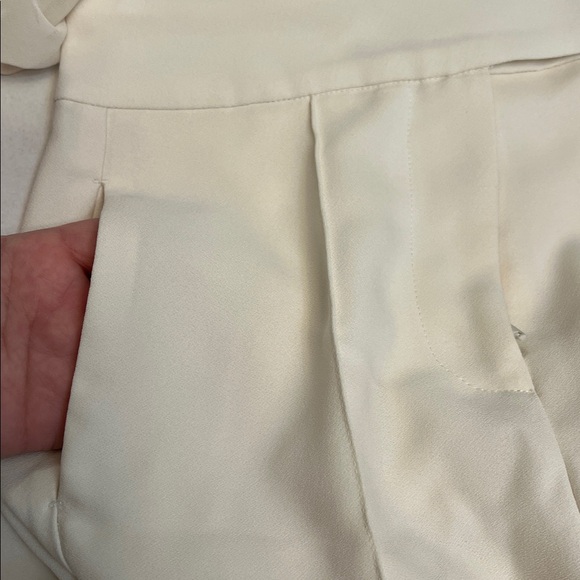 REISS LENNON SHEER SLEEVE TUX IVORY JUMPSUIT SIZE 0 - Picture 14 of 16